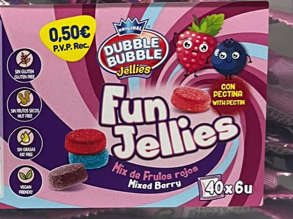DB FUN JELLIES FRUTOS ROJOS