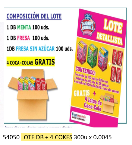 LOTE DB + 4 COKES