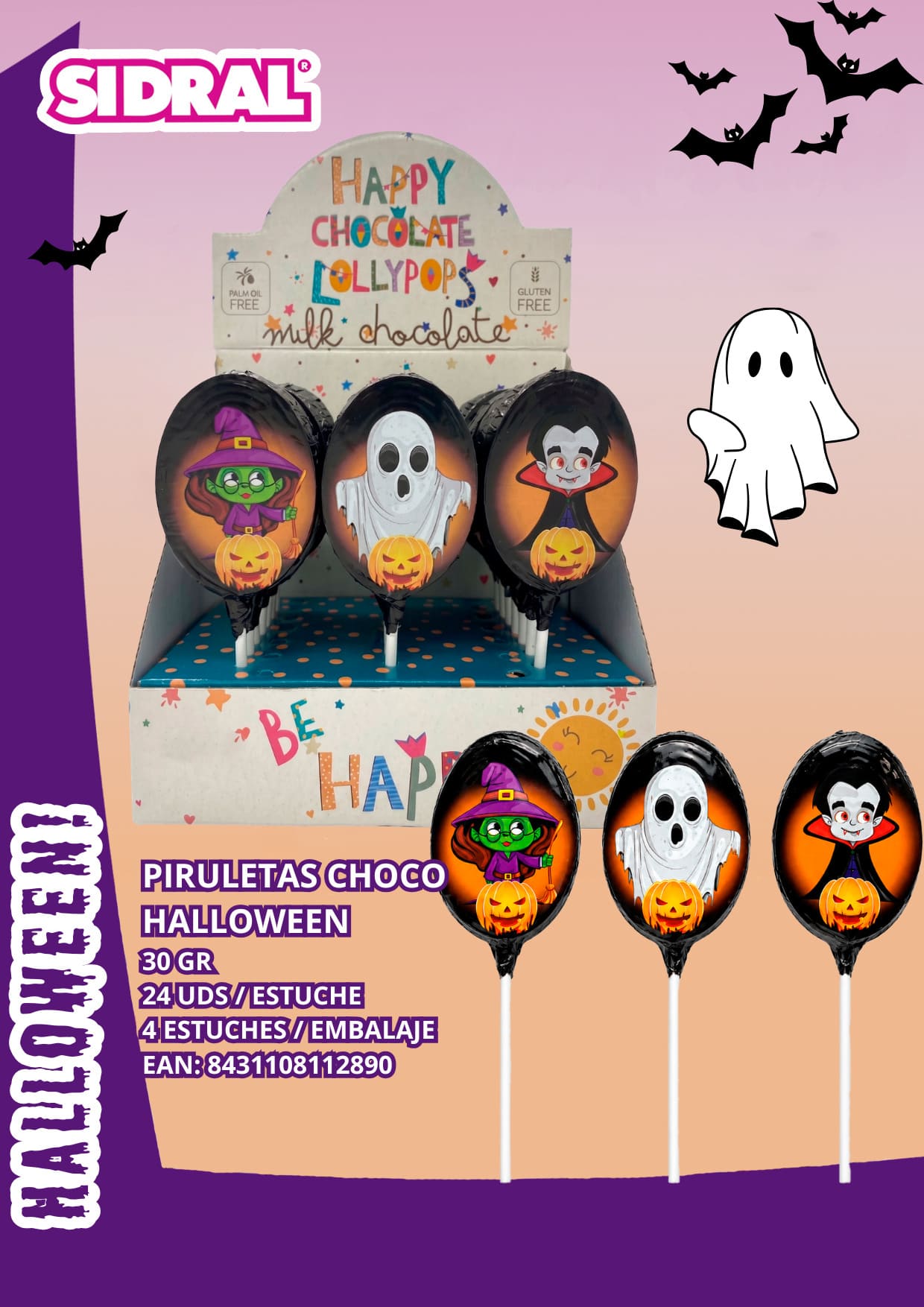 HW PIRULETAS CHOCO BE HAPPY