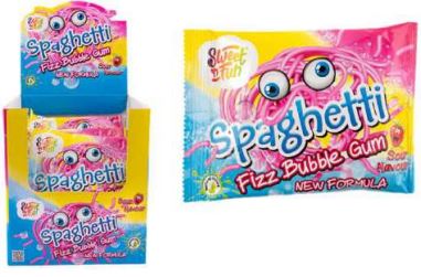 SOUR SPAGHETTI FIZZ BUBBLE GUM