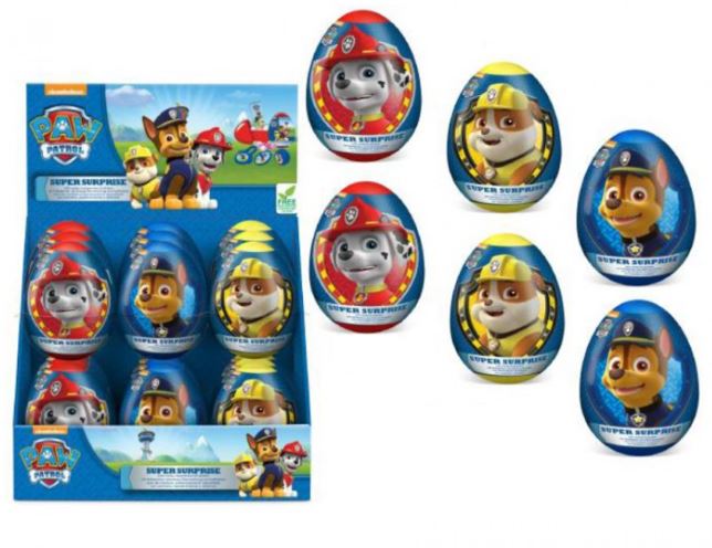 HUEVO PLASTICO PAW PATROL